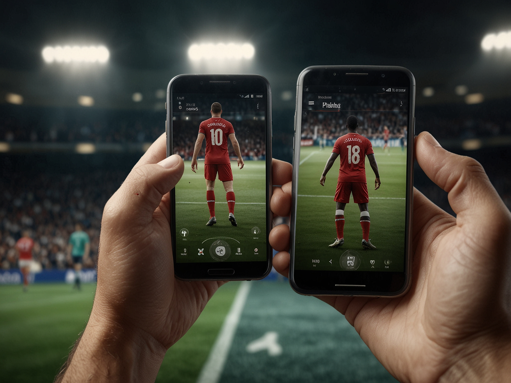 Jugador celebrando con la app de Playjango